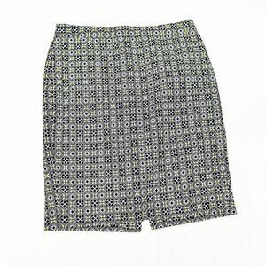 J. Crew The Pencil Skirt Patterned Straight Back Slit Size 4